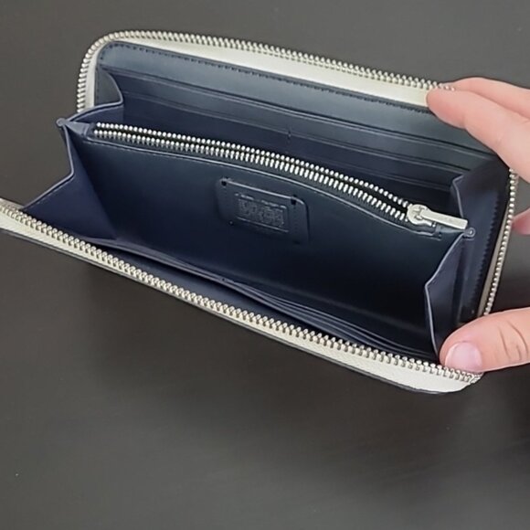 Coach X Disney Cinderella Accordion Zip Wallet with Blue Bird Design C2893 - Picture 7 of 7